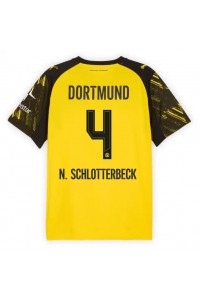 Borussia Dortmund Nico Schlotterbeck #4 Jalkapallovaatteet Kotipaita 2025-26 Lyhythihainen